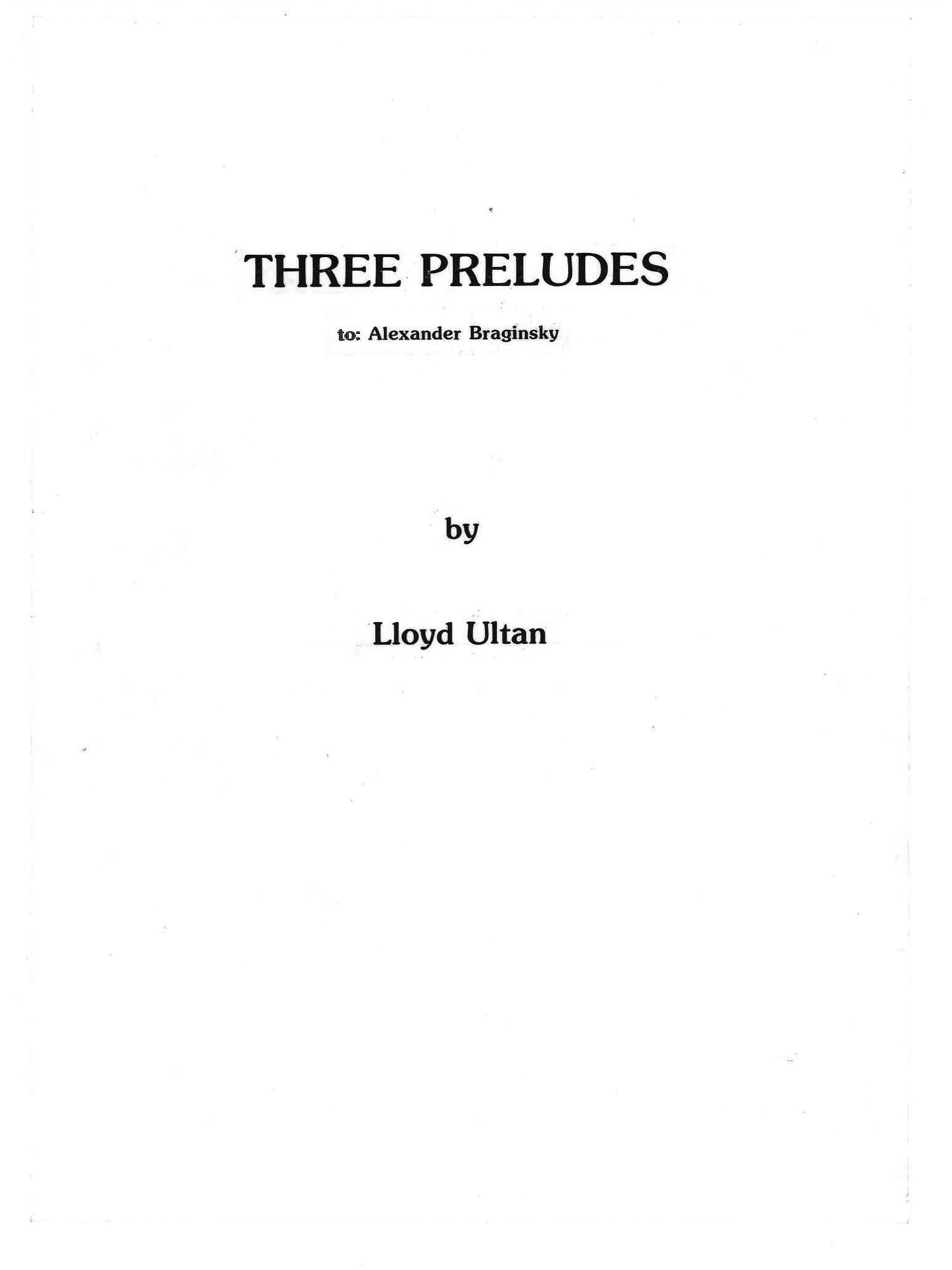 THREE PRELUDES