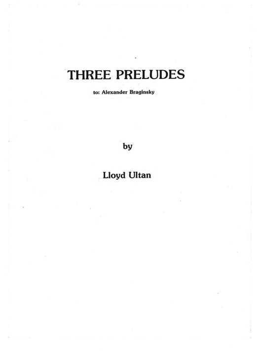 THREE PRELUDES