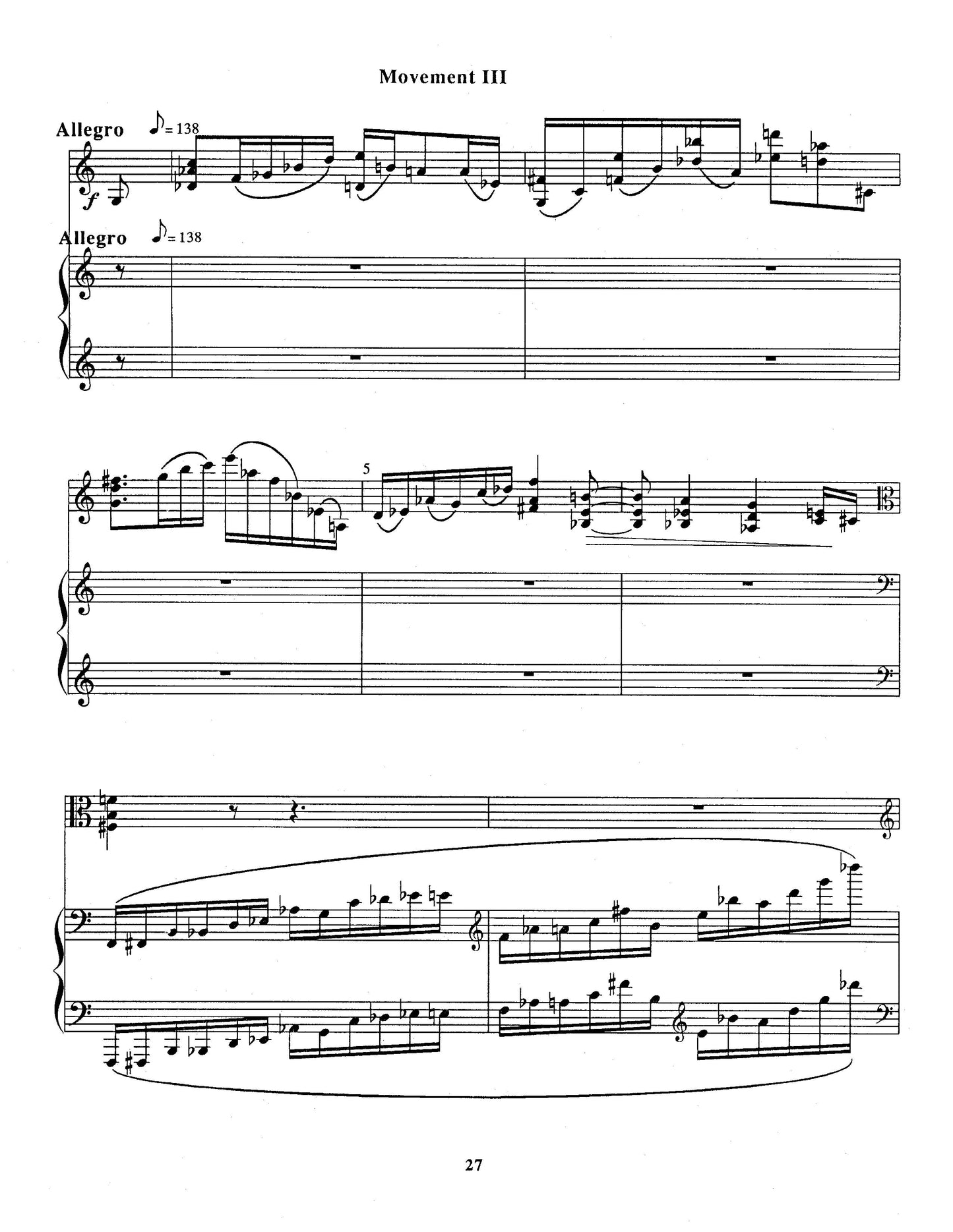 SONATA for Viola and Piano