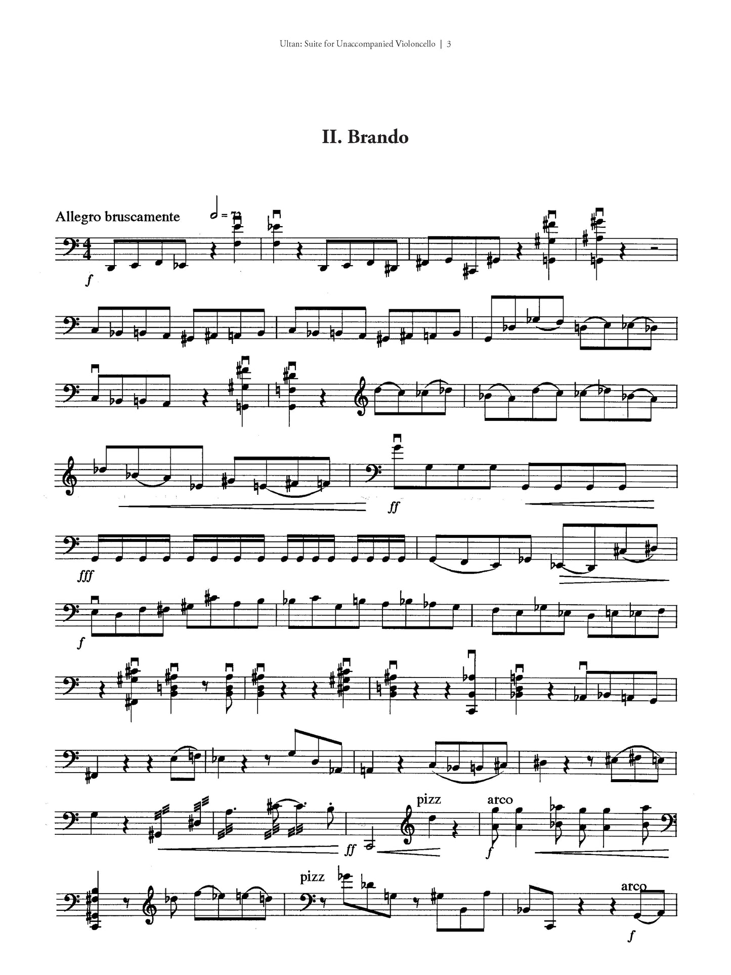 Suite for Unaccompanied Cello