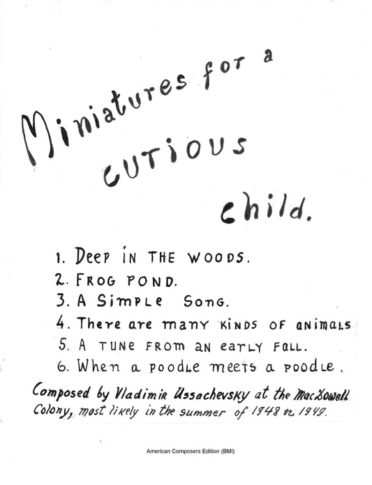 MINIATURES FOR A CURIOUS CHILD