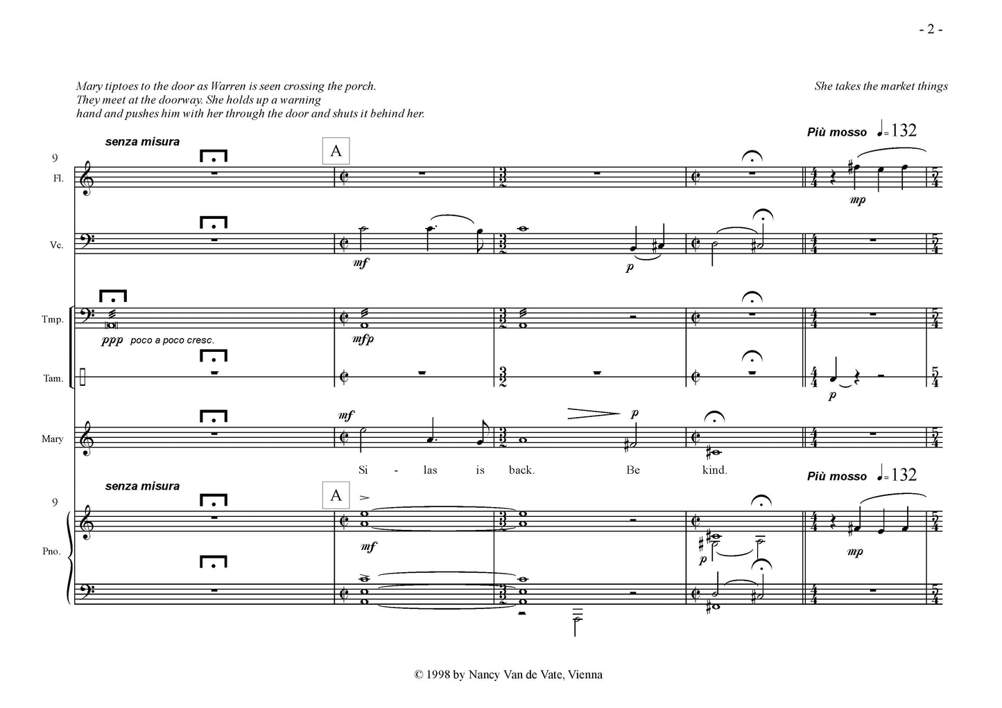 DEATH OF HIRED MAN - full score