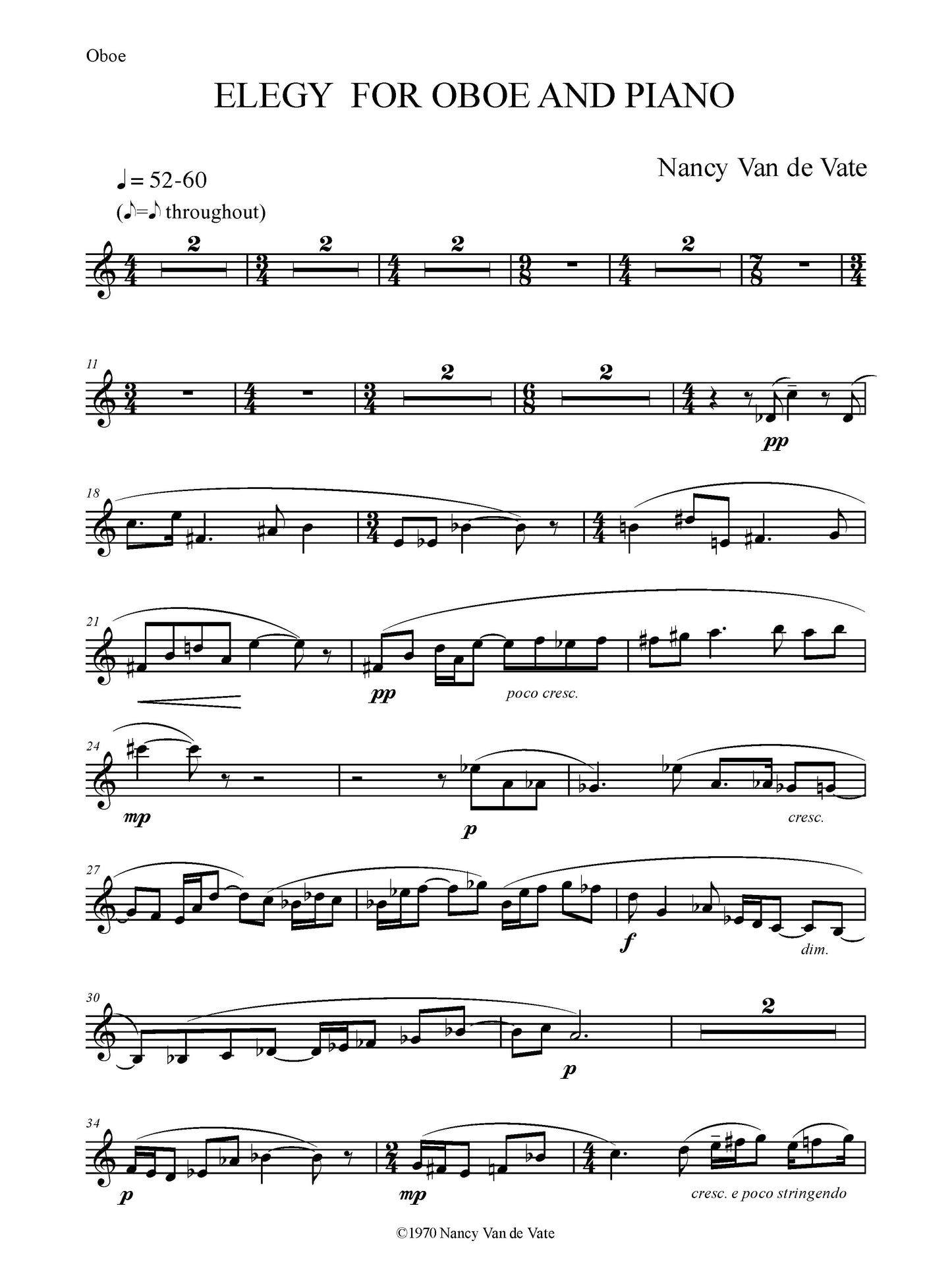 SARABANDE FOR OBOE AND PIANO