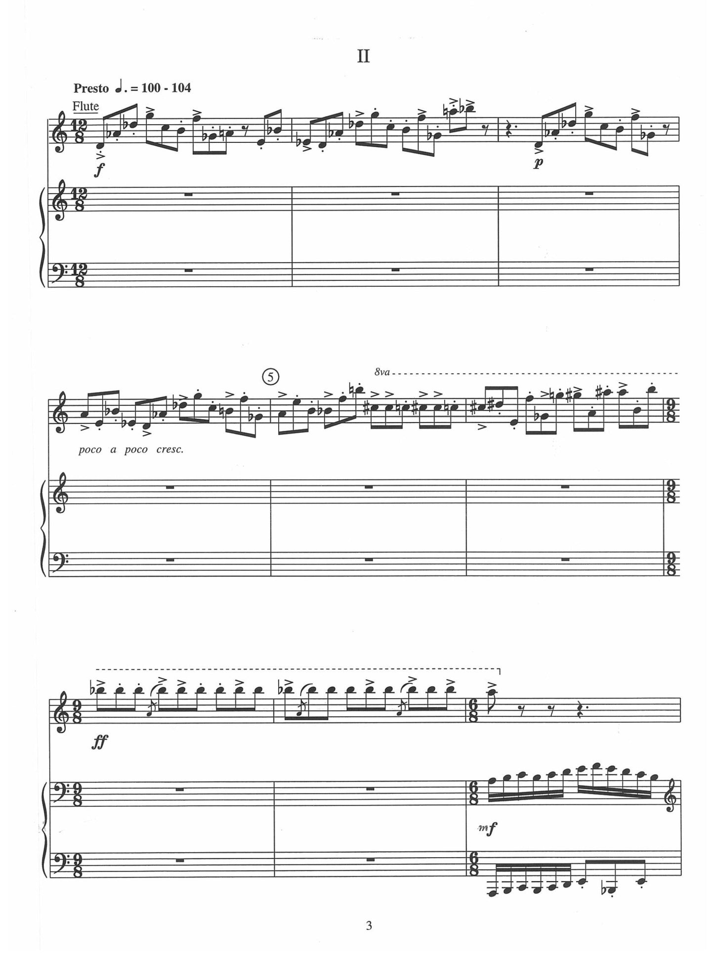 FOUR FANTASY PIECES FOR FLUTE AND PIANO