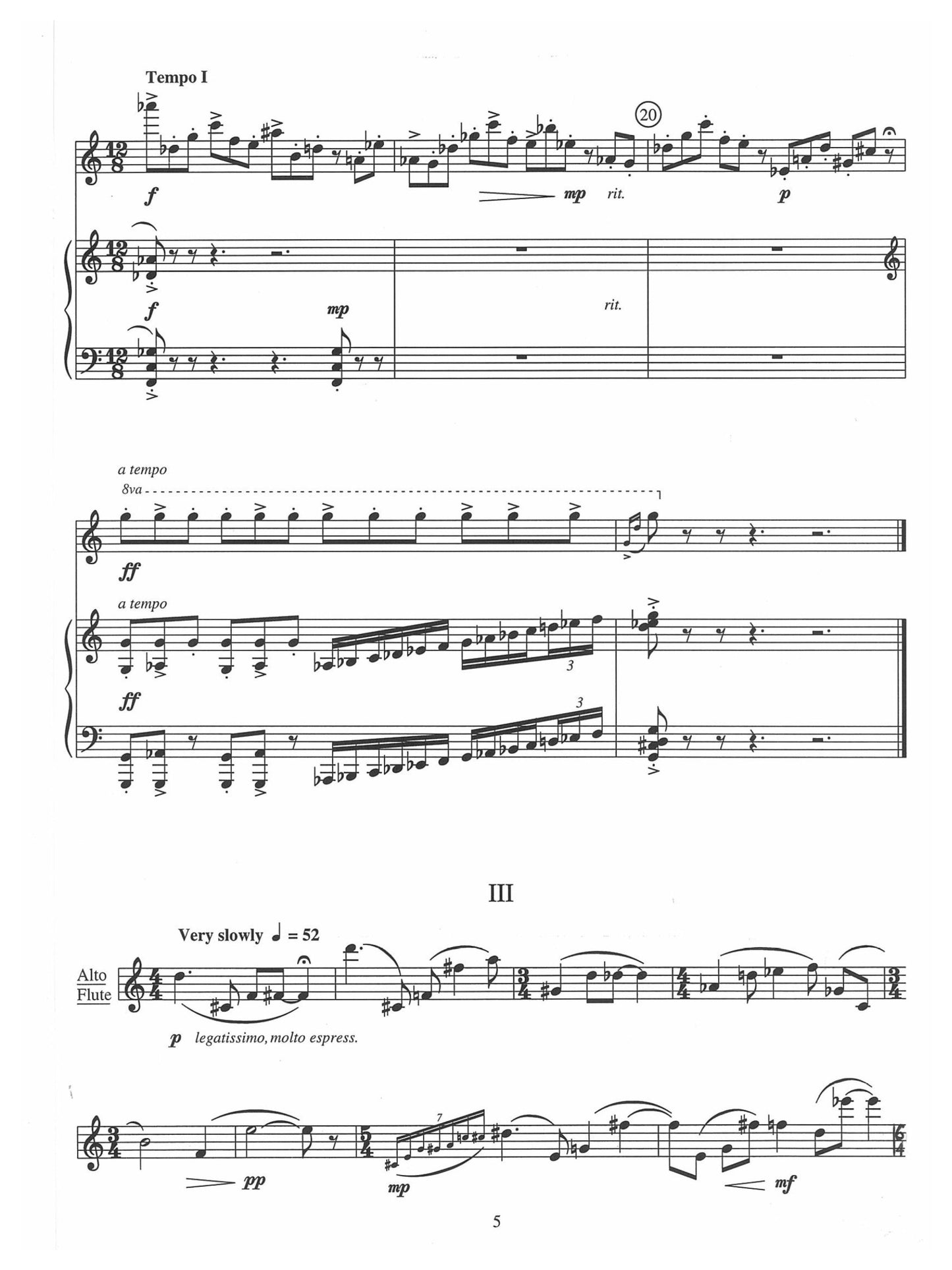 FOUR FANTASY PIECES FOR FLUTE AND PIANO