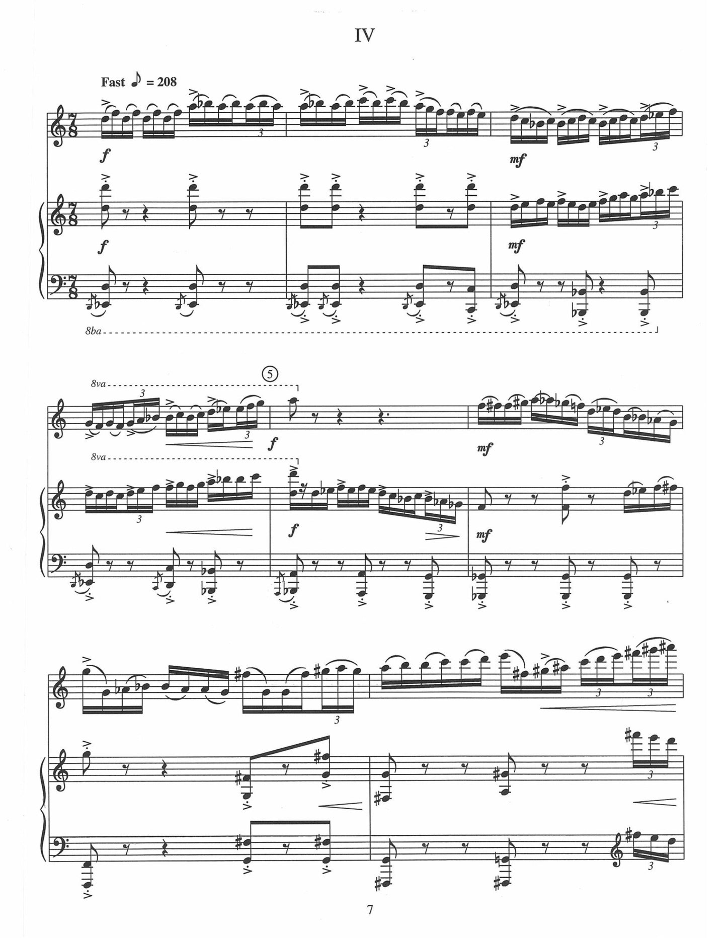 FOUR FANTASY PIECES FOR FLUTE AND PIANO