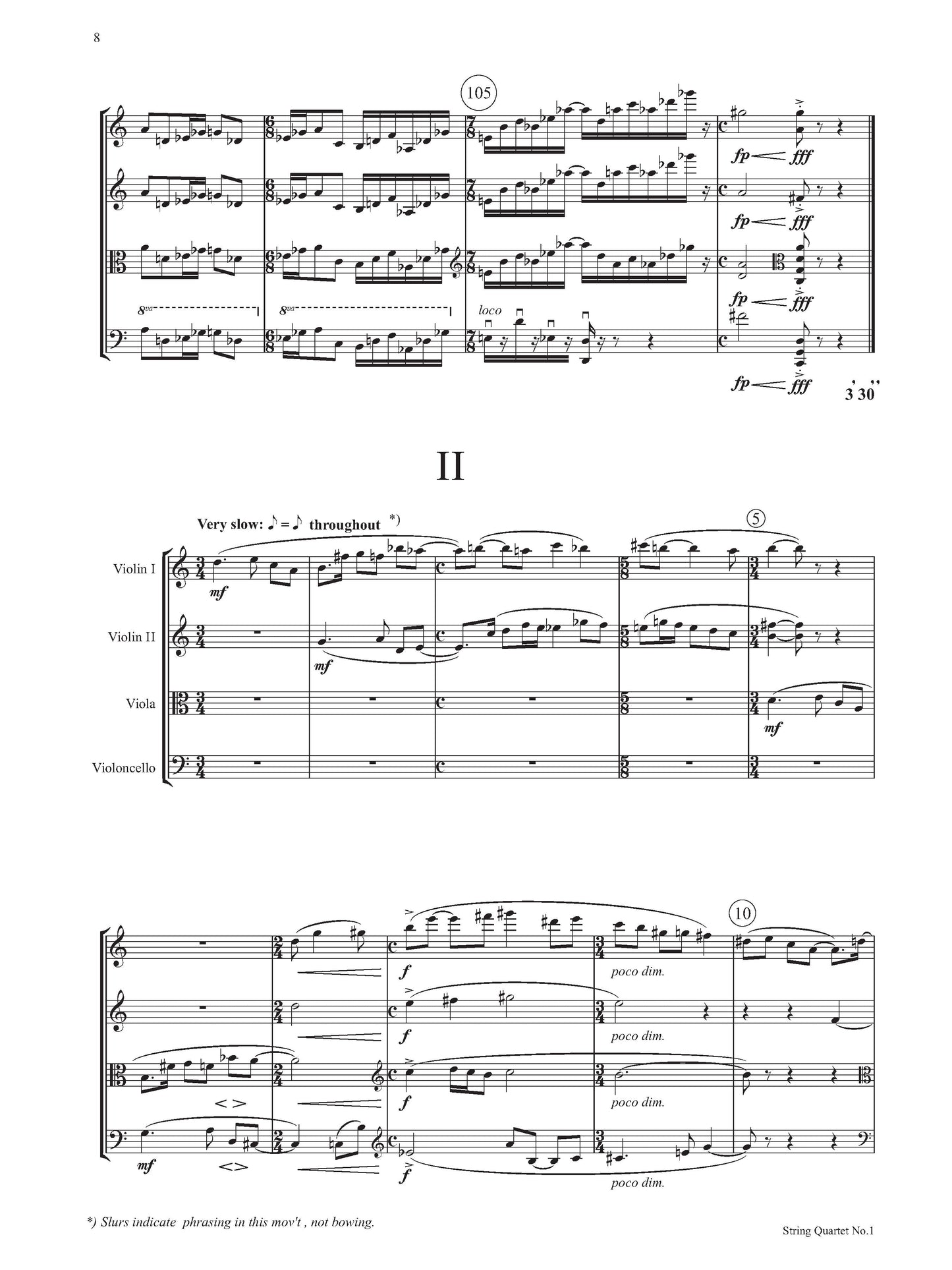 STRING QUARTET NO. 1