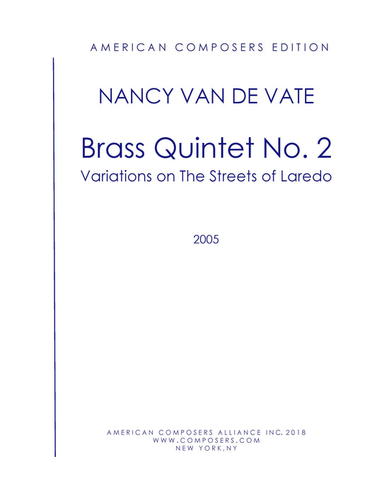 BRASS QUINTET NO. 2: THE STREETS OF LAREDO