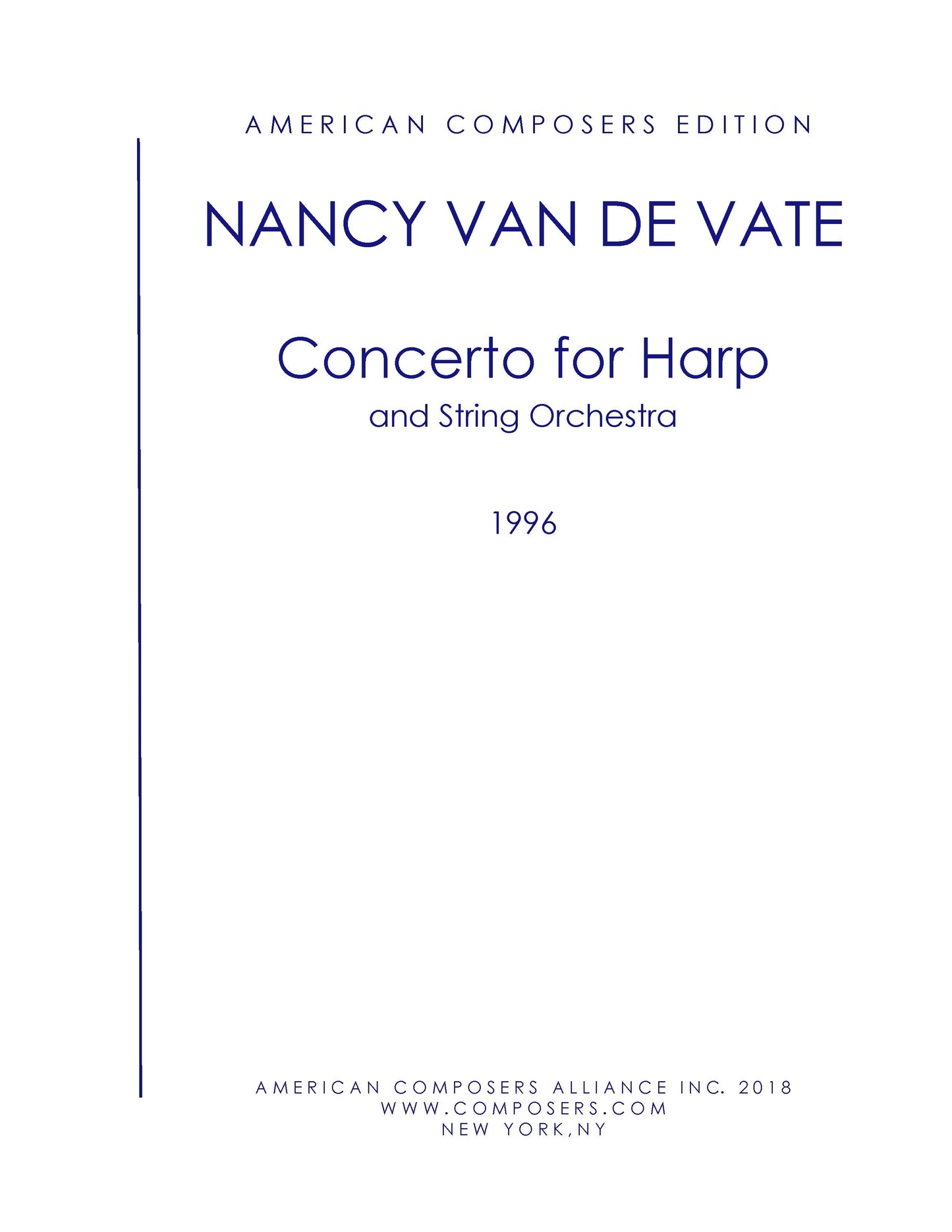 CONCERTO FOR HARP AND STRING ORCHESTRA