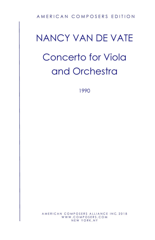 CONCERTO for VIOLA and ORCHESTRA