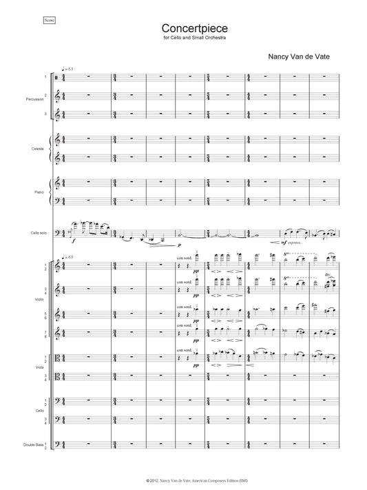 CONCERTPIECE FOR CELLO AND SMALL ORCHESTRA