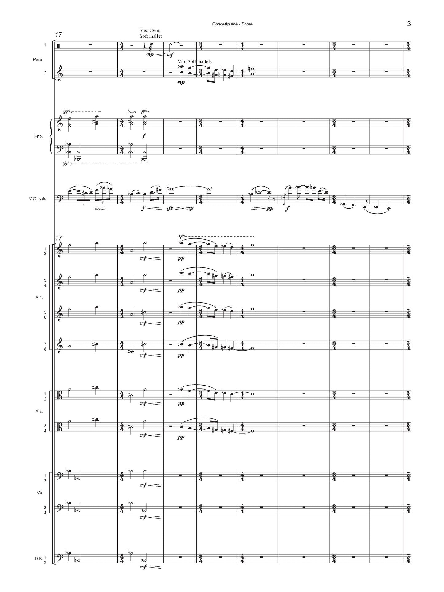 CONCERTPIECE FOR CELLO AND SMALL ORCHESTRA