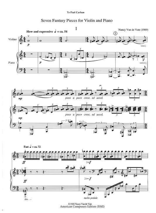 SEVEN FANTASY PIECES FOR VIOLIN AND PIANO