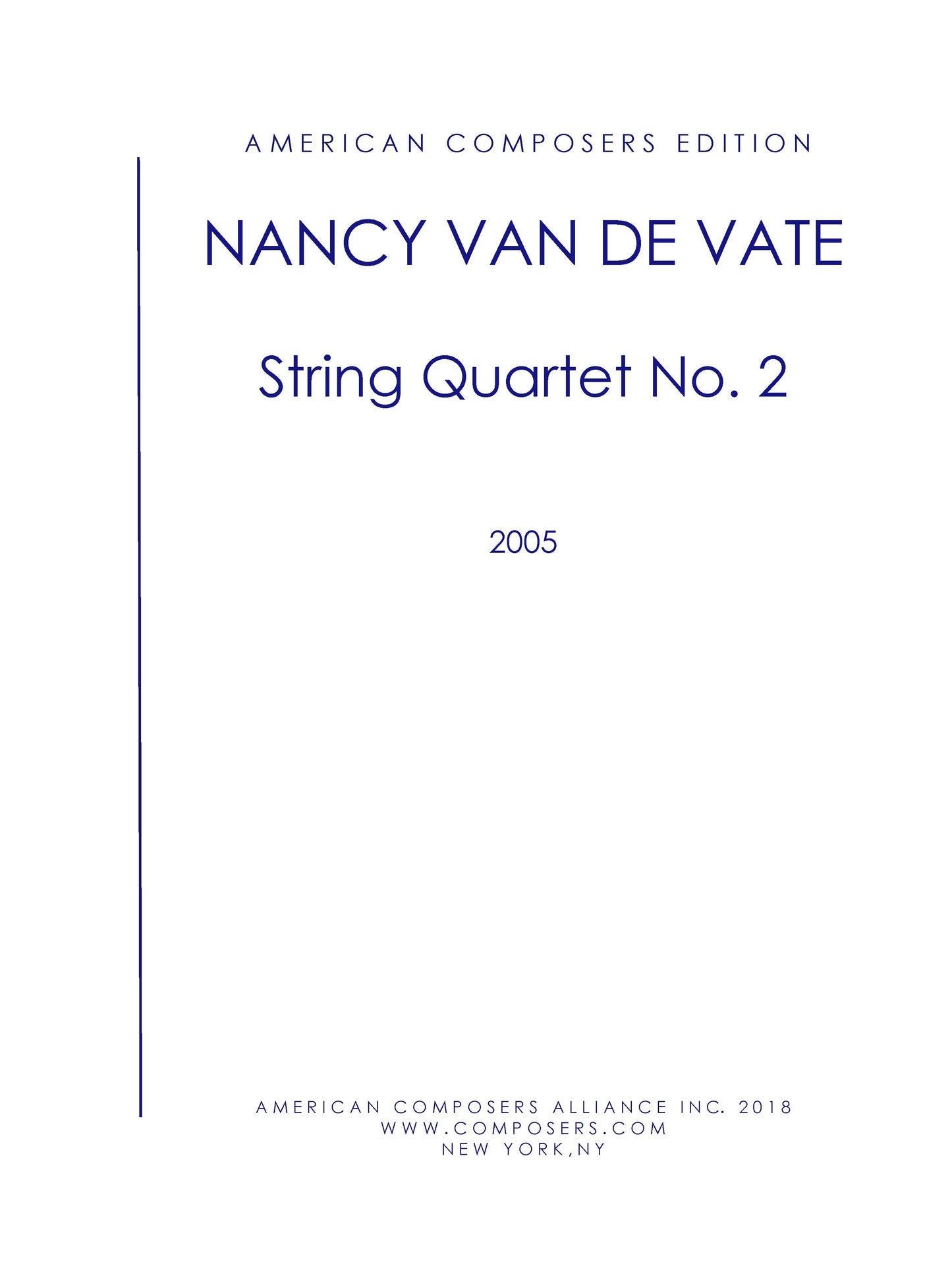 STRING QUARTET NO. 2