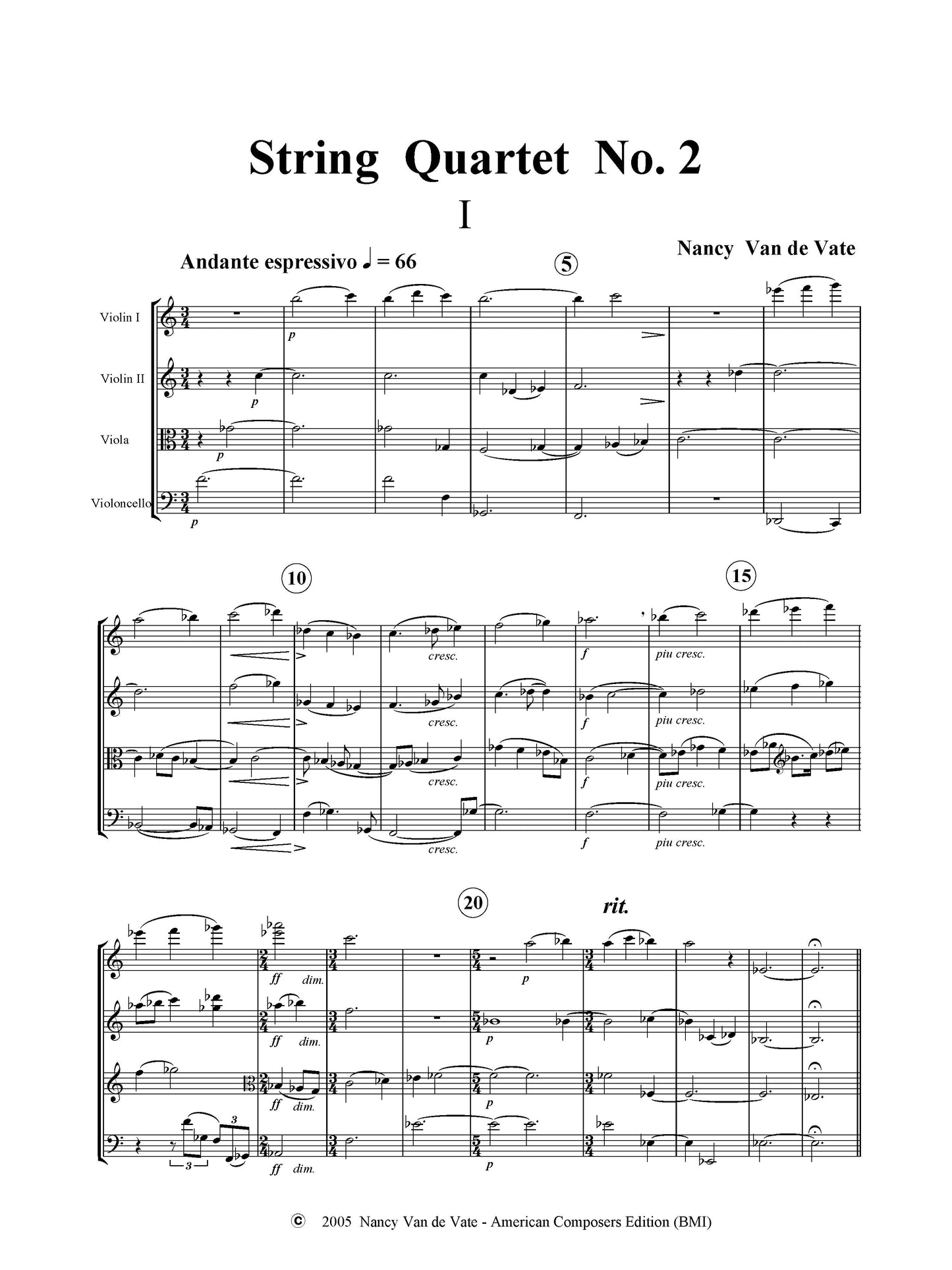 STRING QUARTET NO. 2