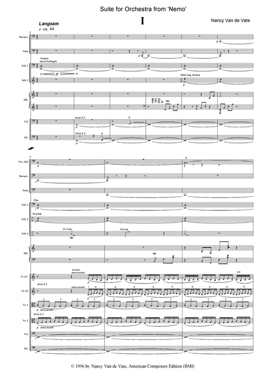 SUITE FOR ORCHESTRA FROM 'NEMO'