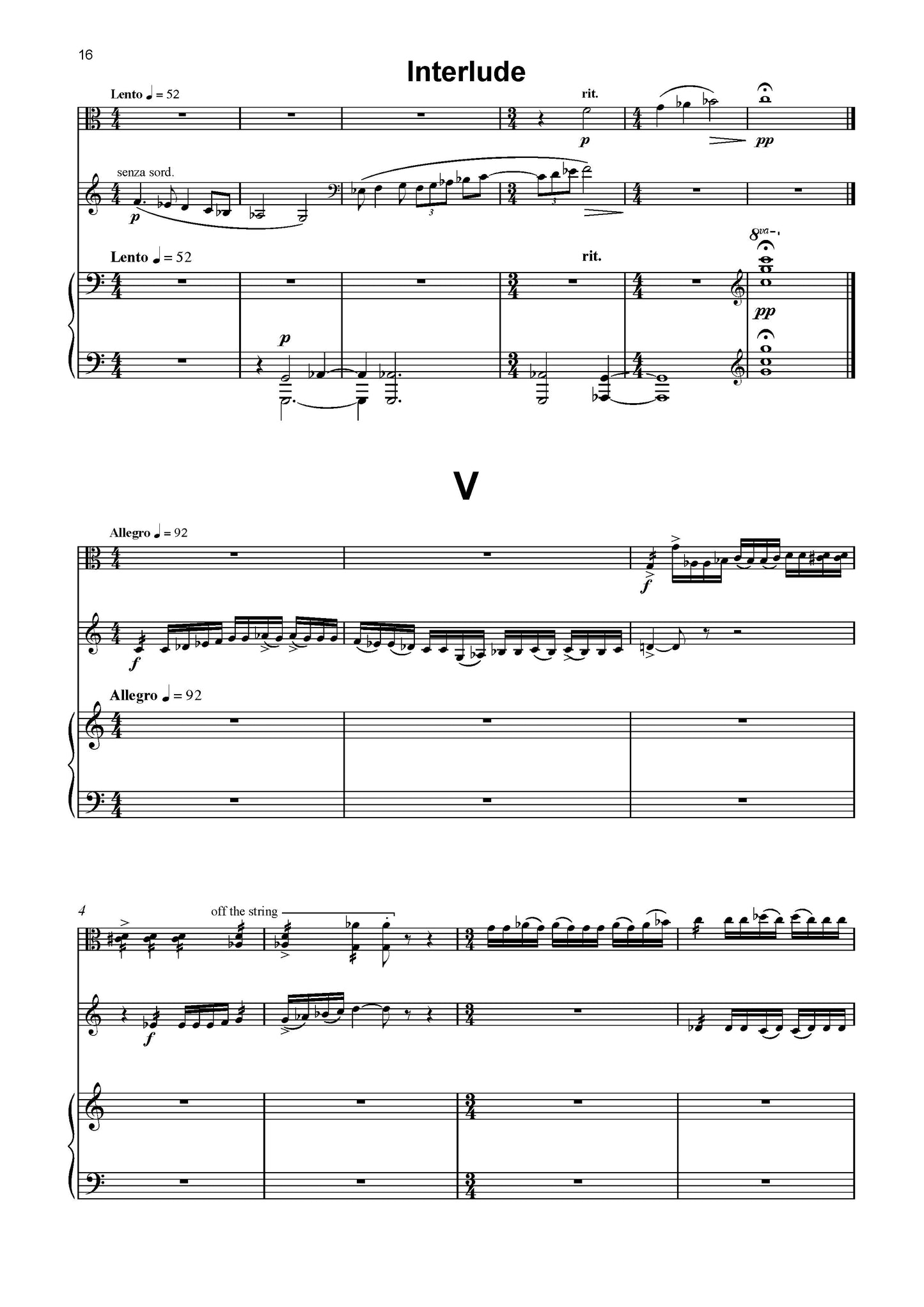 TRIO FOR HORN, VIOLA AND PIANO