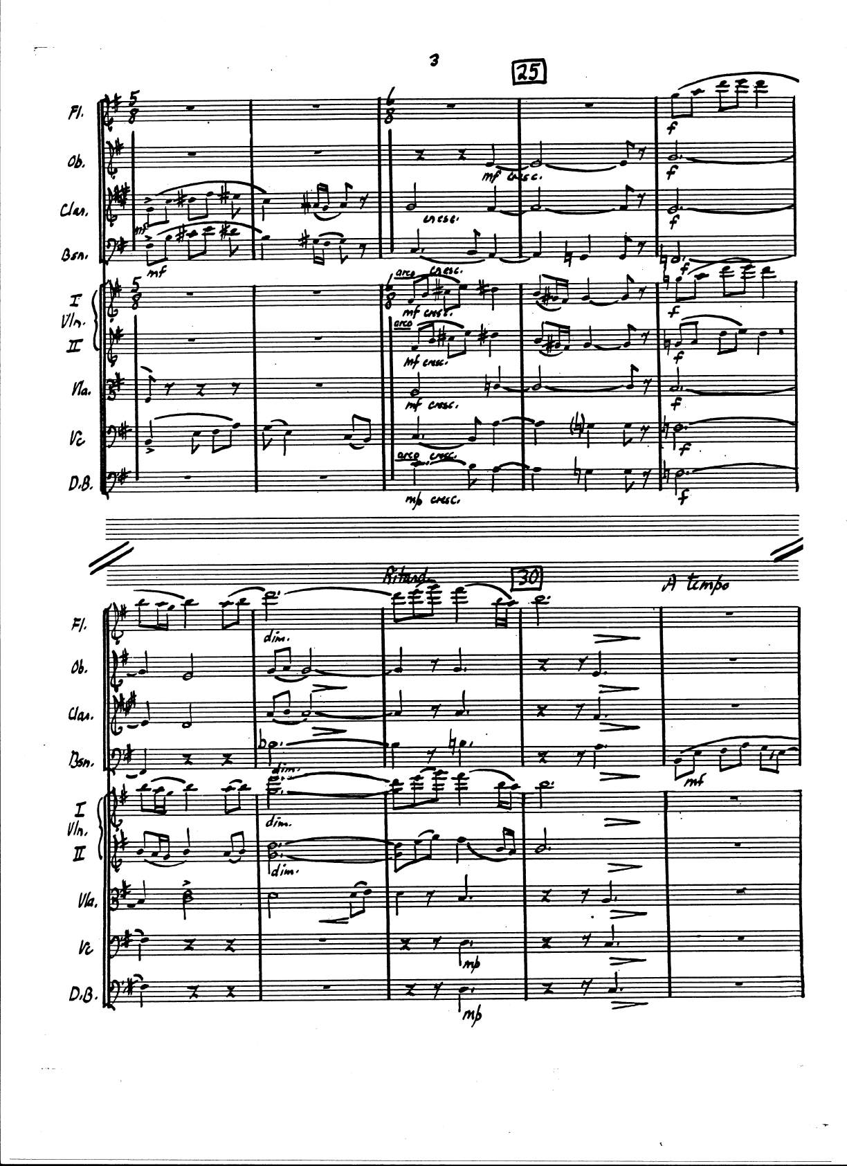 VARIATIONS FOR CHAMBER ORCHESTRA