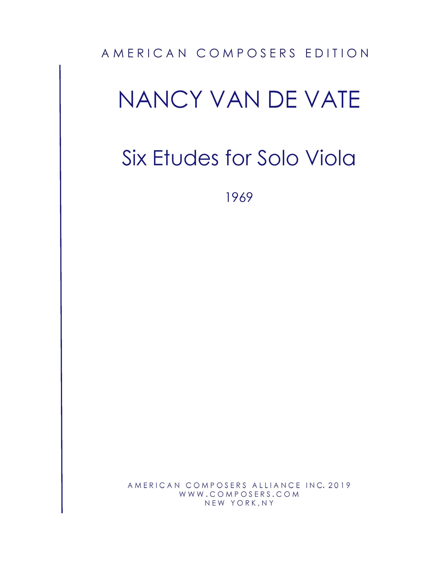 SIX ETUDES FOR SOLO VIOLA