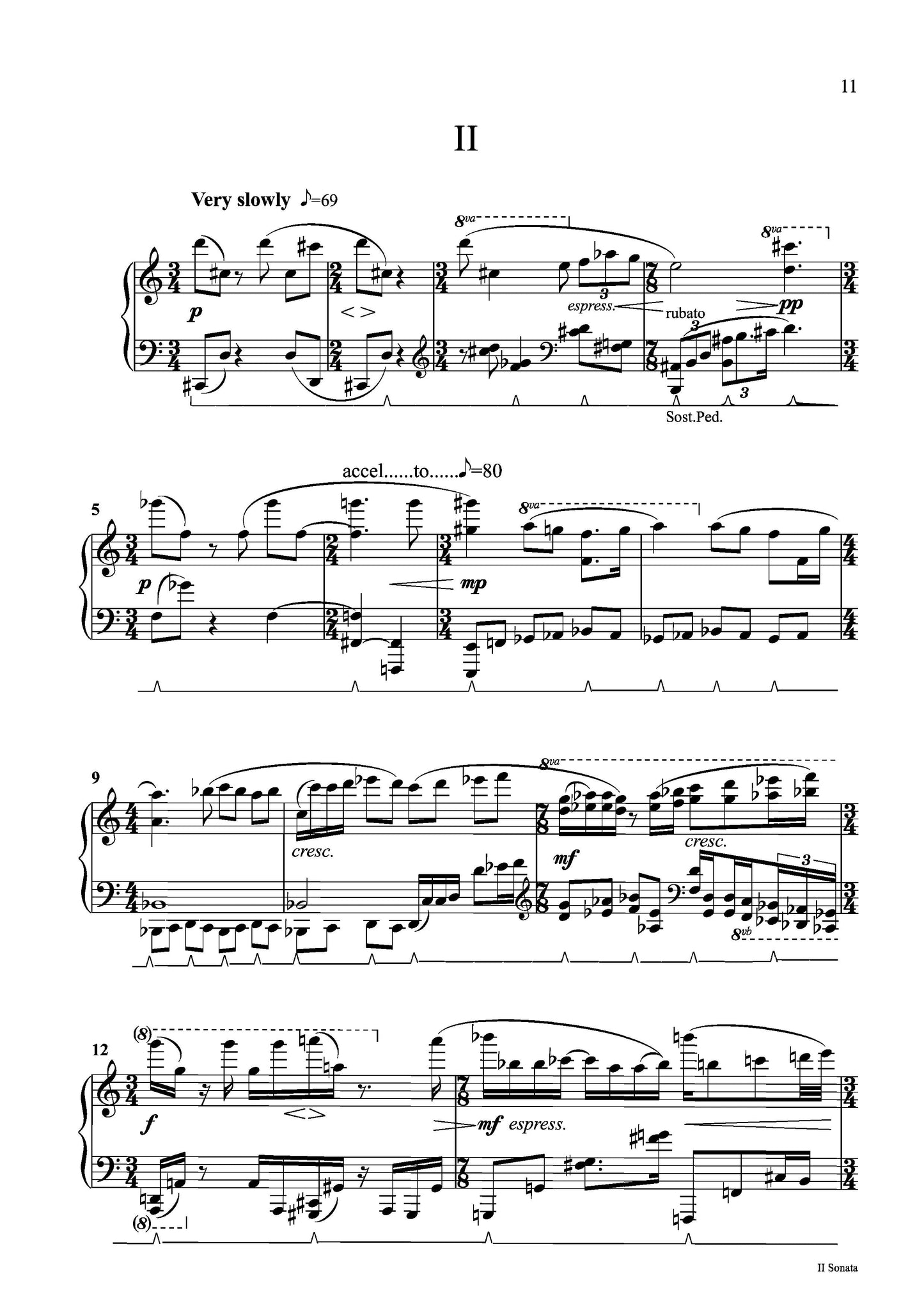 SONATA No. 2 for PIANO