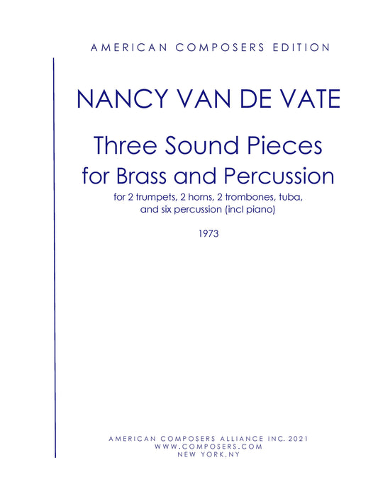 THREE SOUND PIECES FOR BRASS AND PERCUSSION