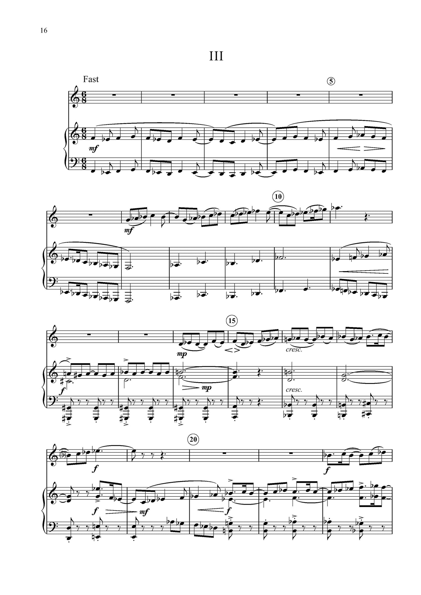 SONATA FOR CLARINET AND PIANO