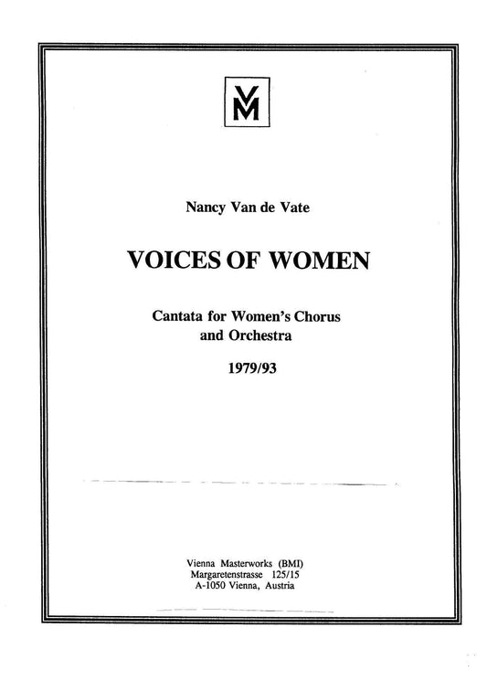 CANTATA FOR WOMEN'S VOICES - CHOIR AND ORCHESTRA