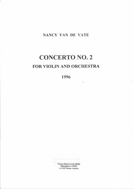 CONCERTO NO. 2 FOR VIOLIN AND ORCHESTRA