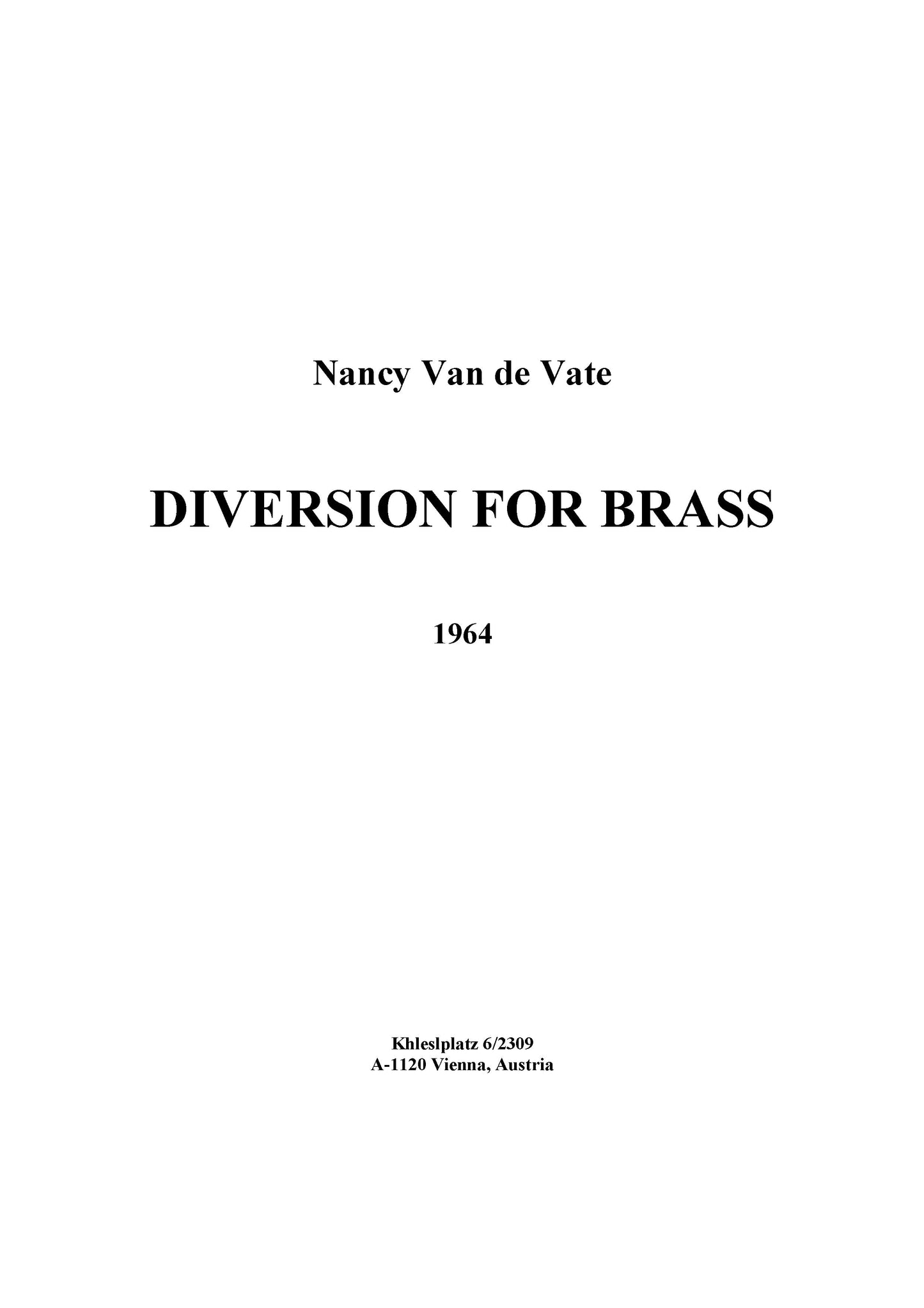 DIVERSION FOR BRASS