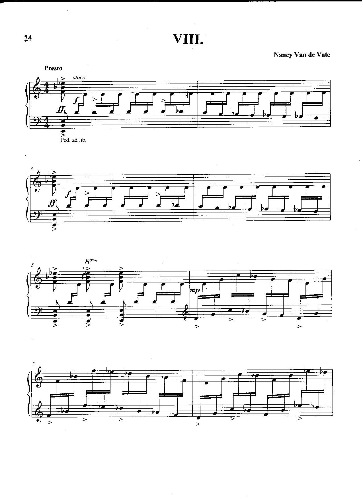 EIGHT PRELUDES FOR PIANO