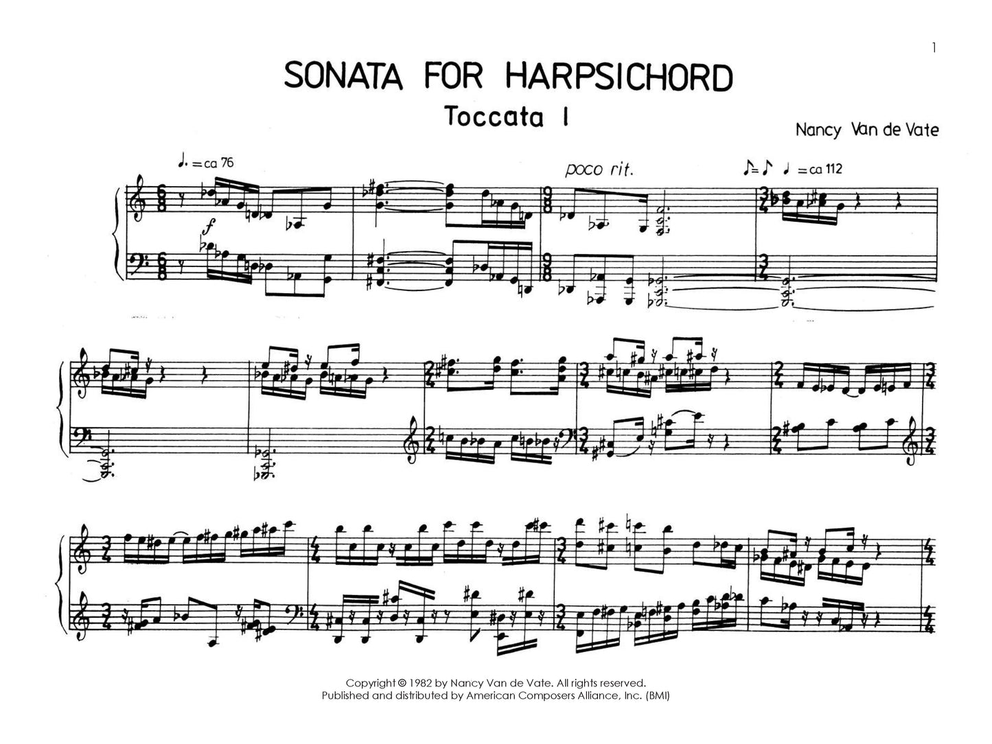 Sonata for Harpsichord