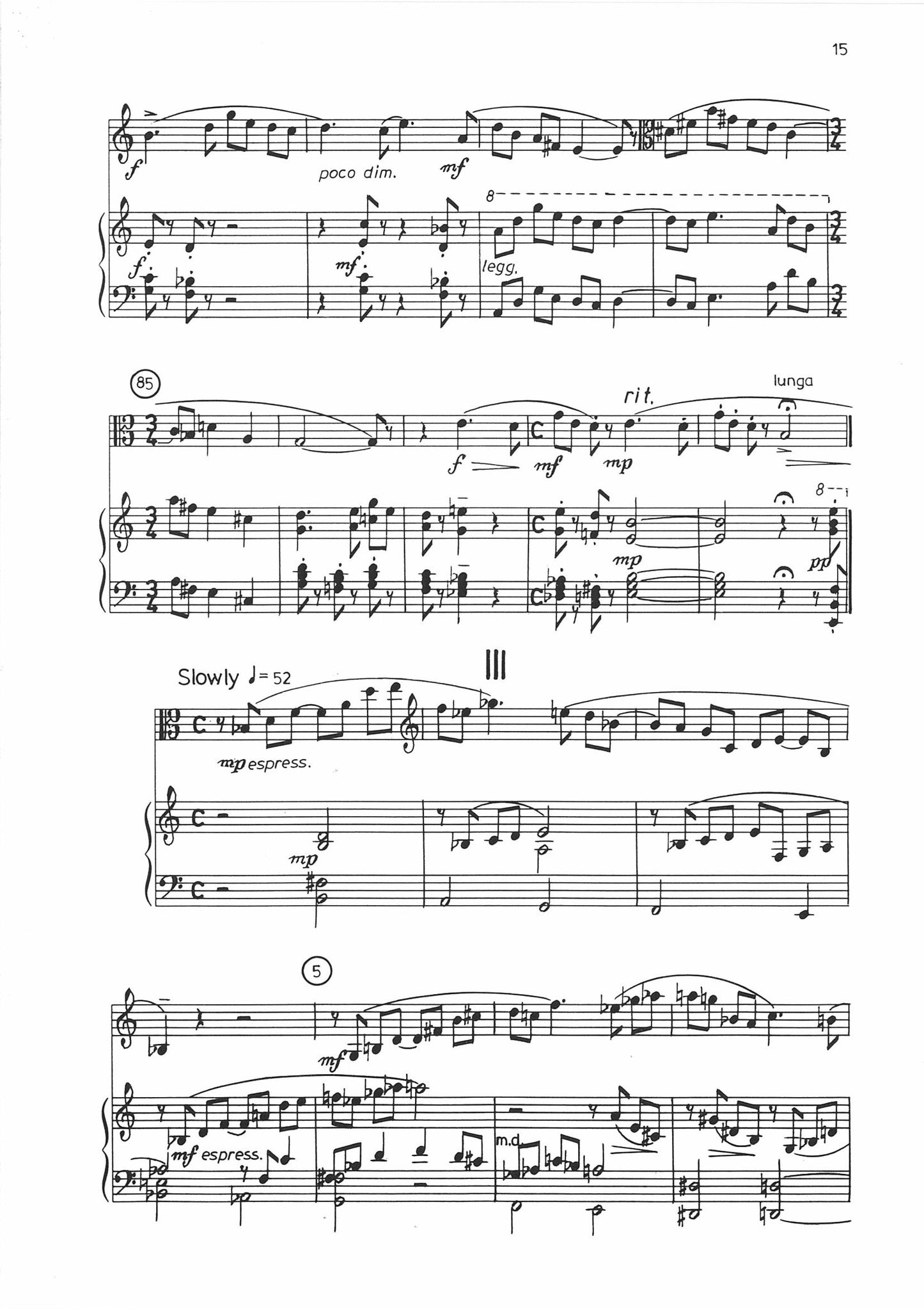 SONATA FOR VIOLA AND PIANO