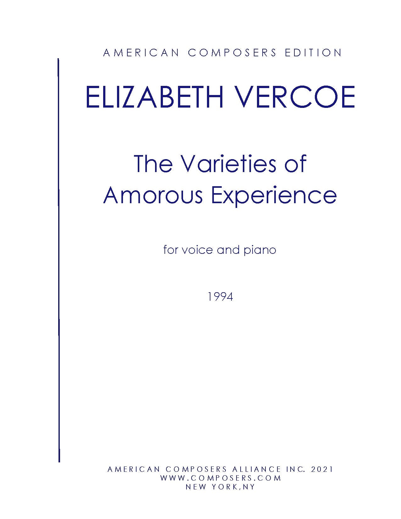 Varieties of Amorous Experience