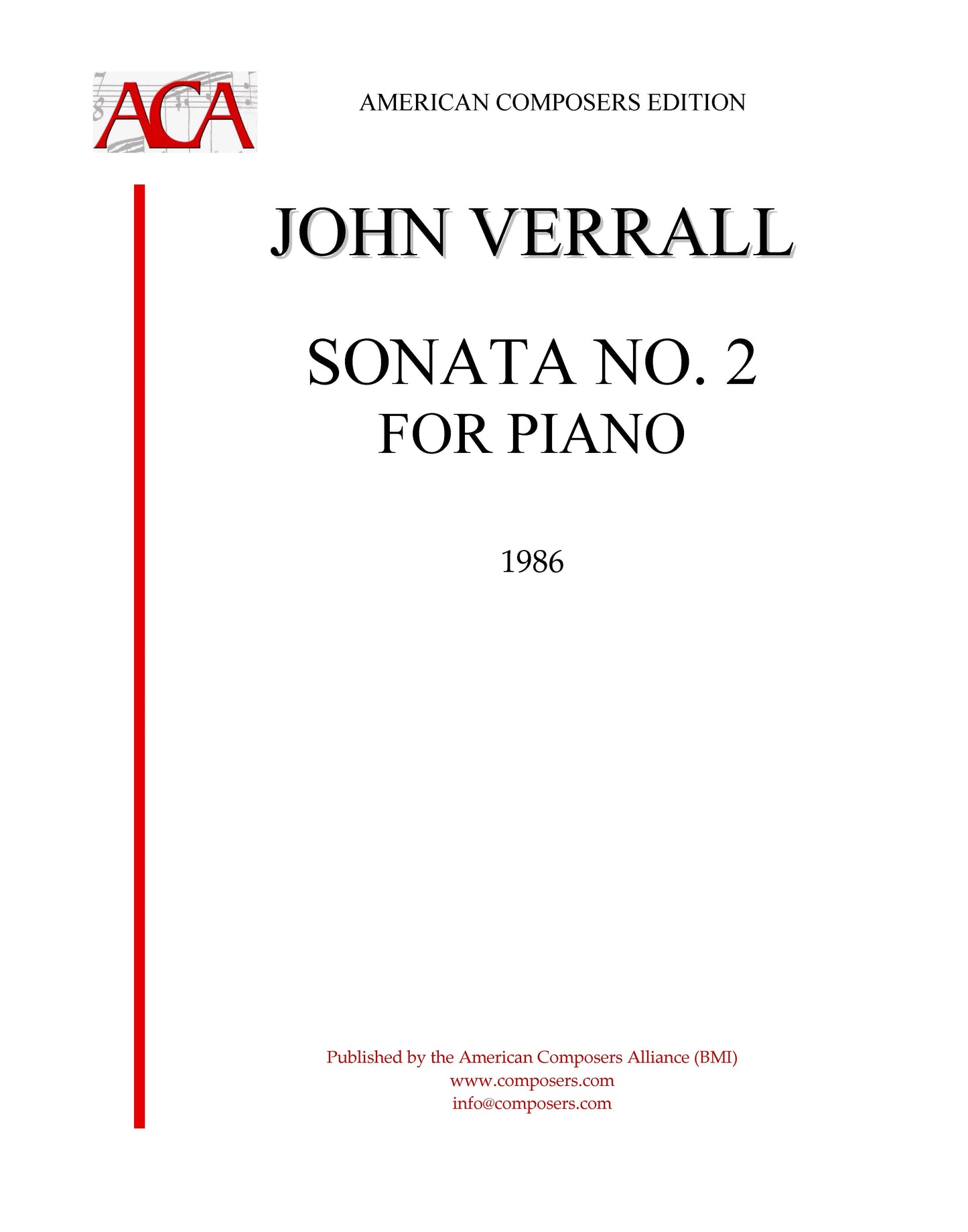 Sonata No.2 for Piano