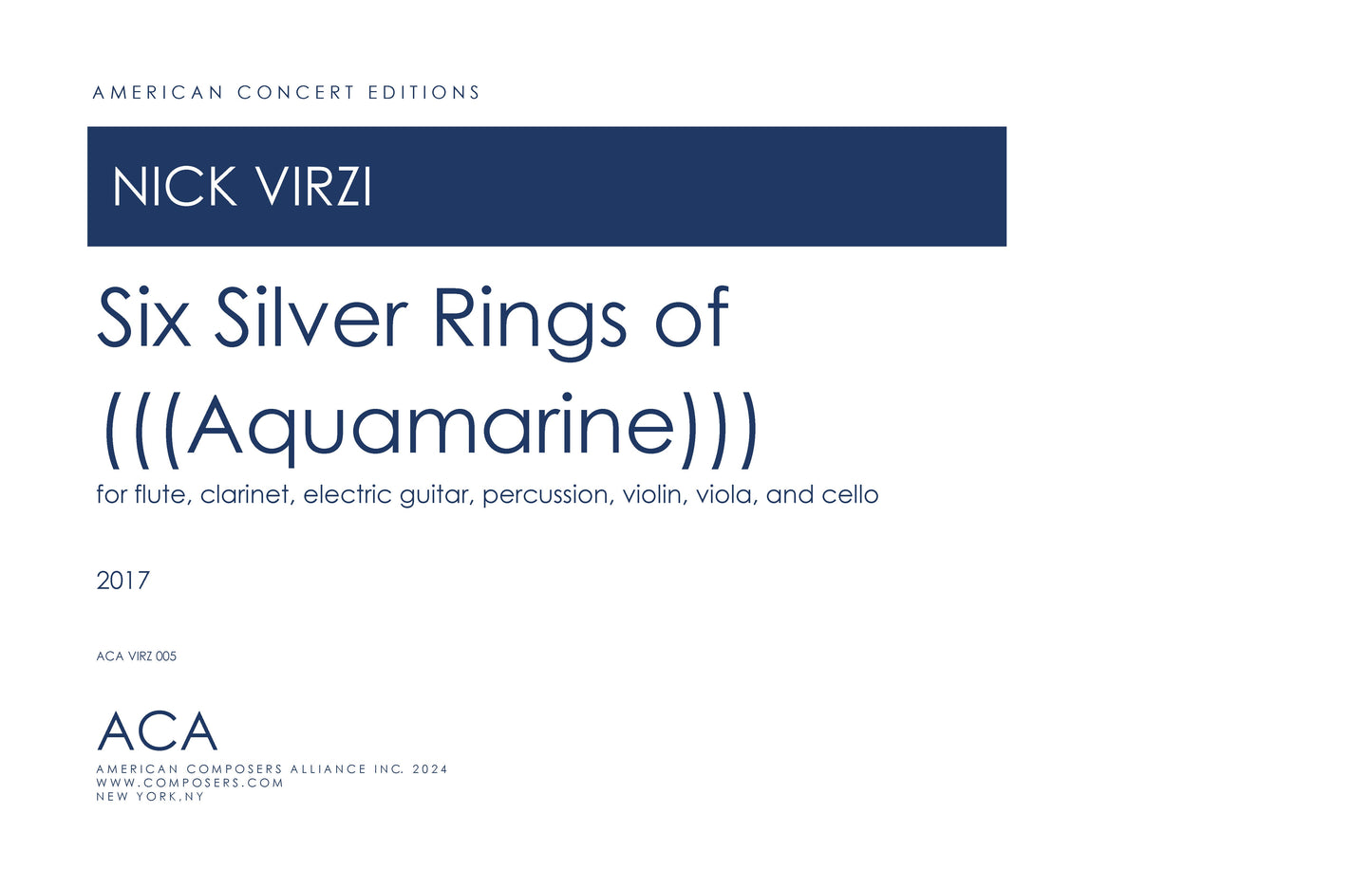 Six Silver Rings of (((Aquamarine)))