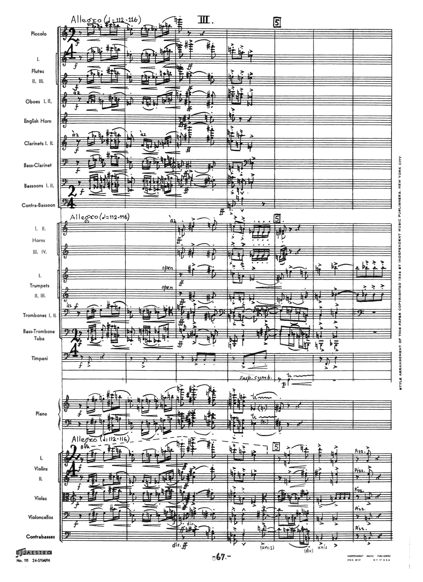 Concerto for Piano and Orchestra op. 52