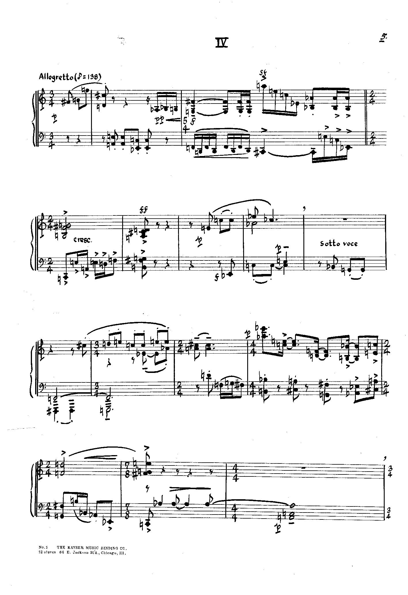 SUITE no 1 for Piano op 8