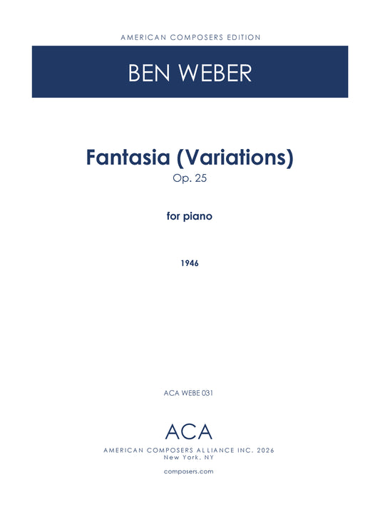 Fantasia (Variations), Op. 25