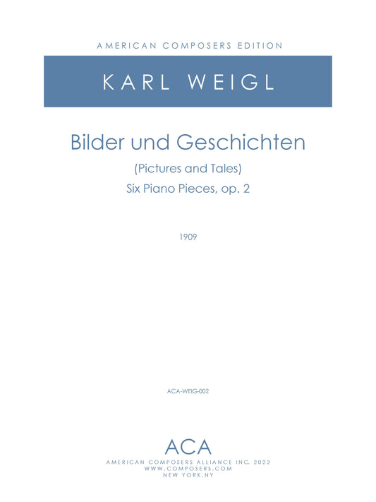 BILDER UND GESCHICHTEN, PICTURES AND TALES op 2