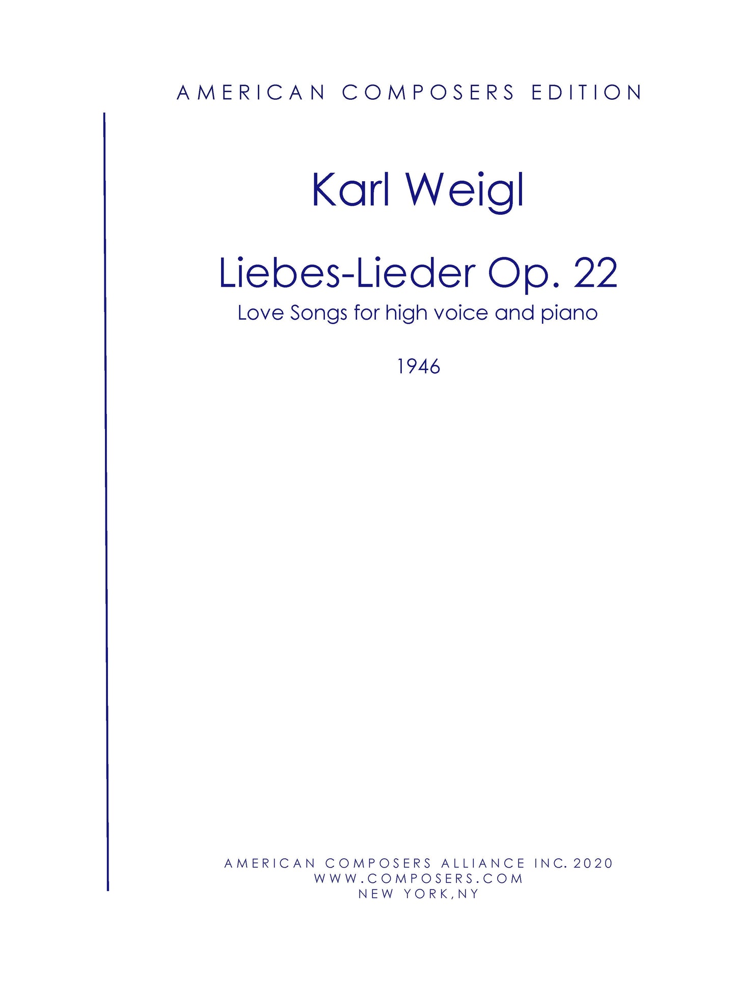 LIEBES-LIEDER,op 22