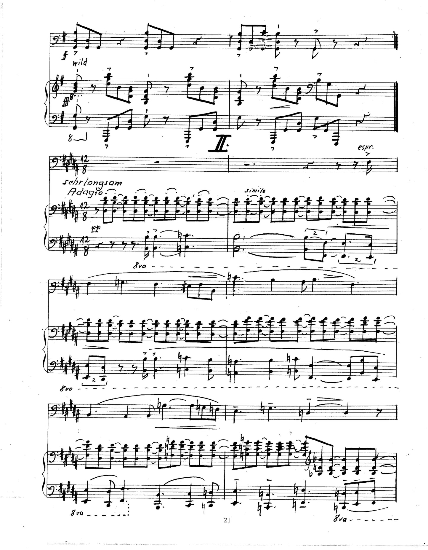 SONATA FOR VIOLONCELLO & PIANO