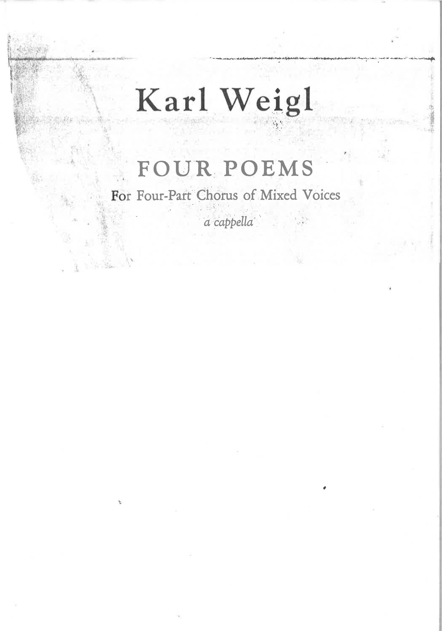 FOUR POEMS