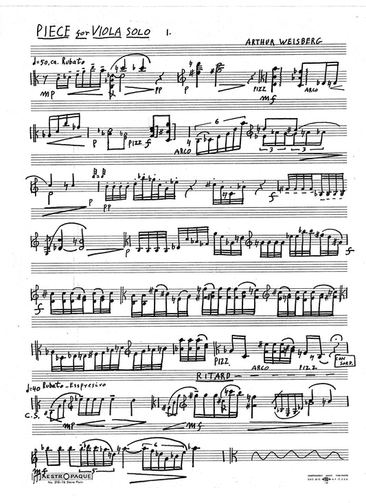 PIECE FOR VIOLA SOLO