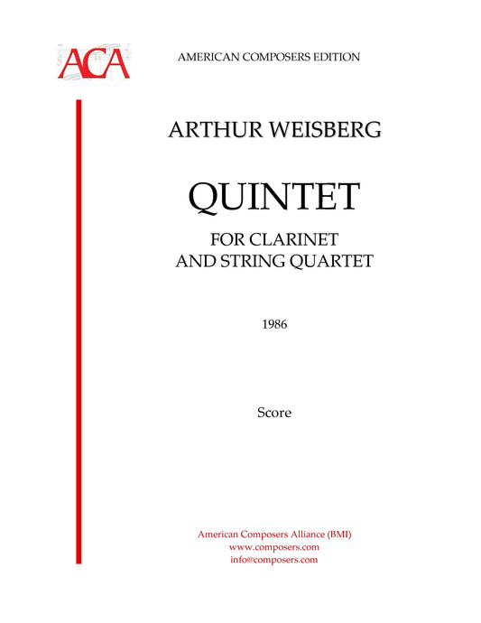 QUINTET FOR CLARINET & STR QRT