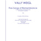 FIVE SONGS OF REMEMBRANCE - Mezzo Soprano, String Quartet