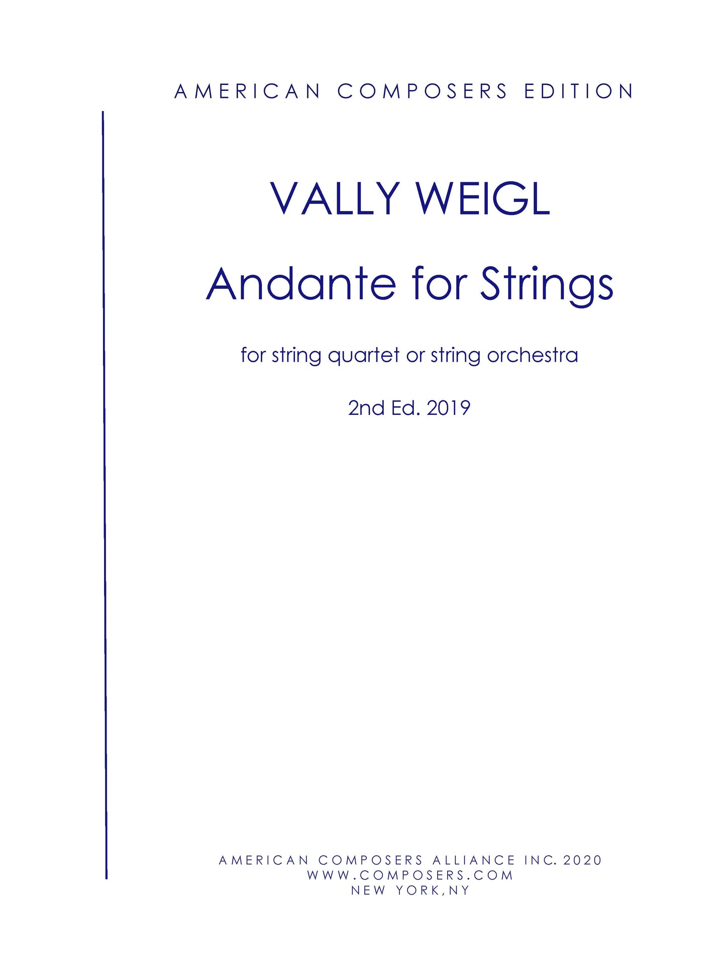 ANDANTE FOR STRINGS