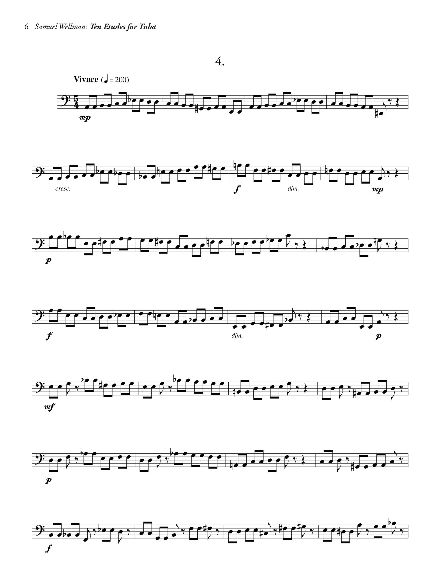 TEN ETUDES FOR TUBA