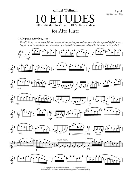 Ten Etudes for Alto Flute