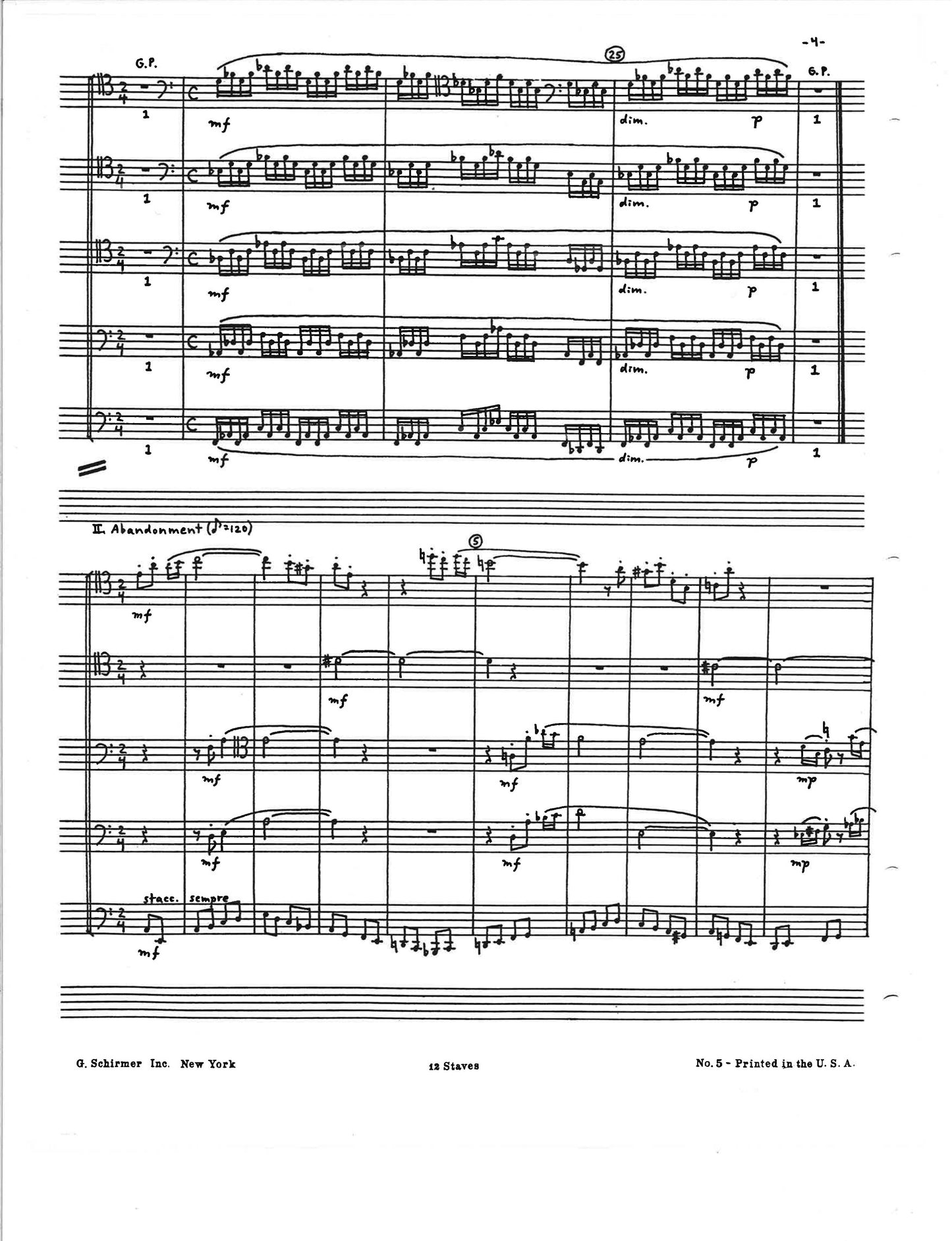 SUITE FOR FIVE BASSOONS