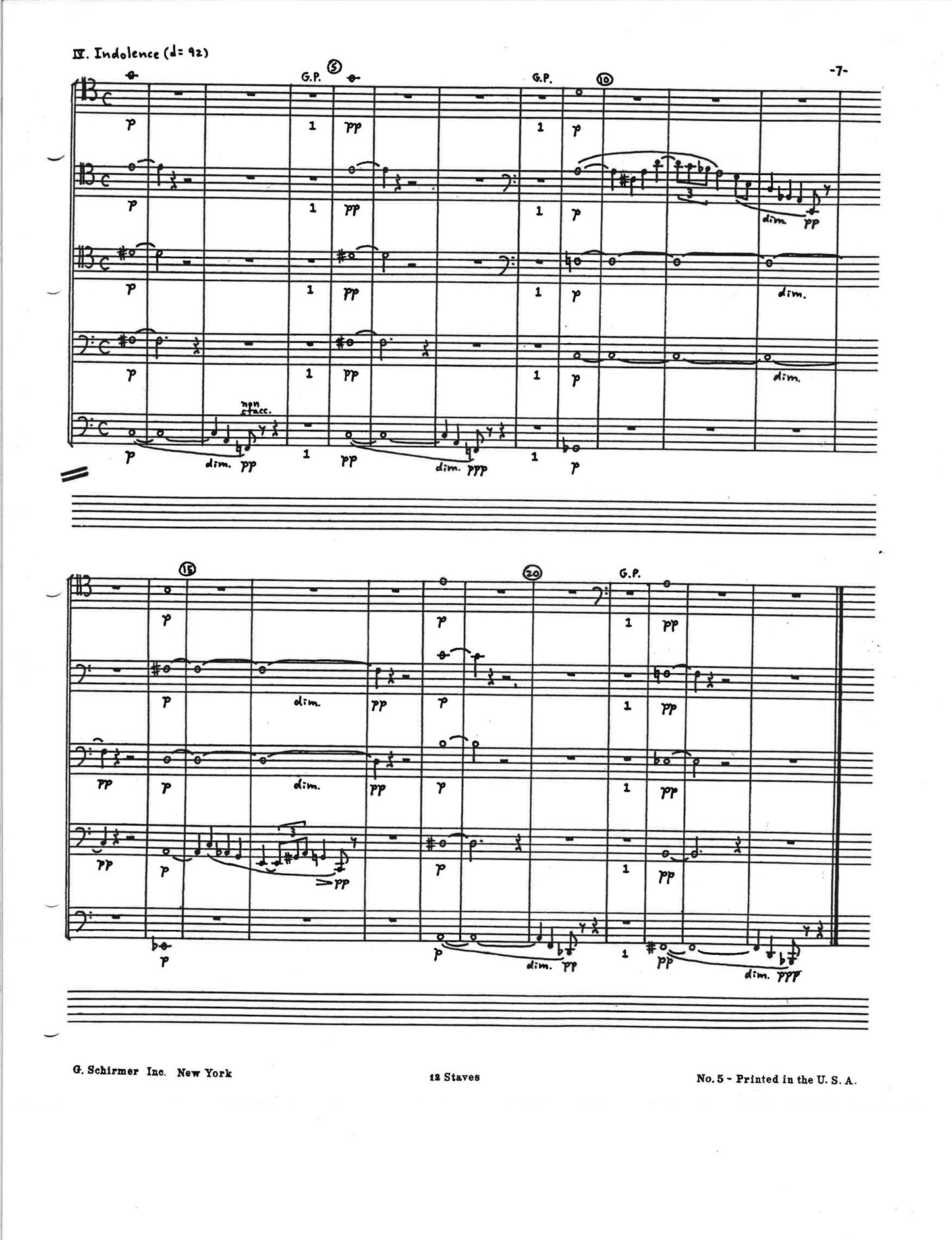 SUITE FOR FIVE BASSOONS